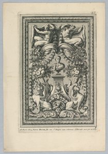 Blatt aus dem Set, „Ornemens de Peaneaux pour... Lambris“ von Jean le Pautre