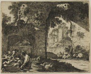 Hirten in Ruinen von Jean le Pautre
