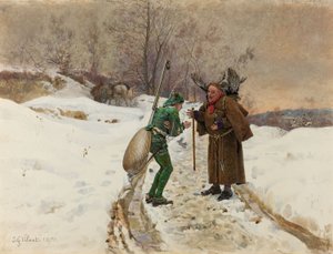 Die Ameise und die Heuschrecke von Jean or Jehan Georges Vibert