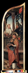 Darstellung des Heiligen Wilhelm von Brüssel, Heiliger Bernhard von Clairvaux von Jean the Elder Bellegambe