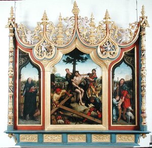 Triptychon von Christus mit den Henkern, ca. 1530-32 von Jean the Elder Bellegambe