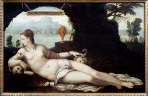 Eva Prima Pandora Darstellung einer Frau, die die Eigenschaften von Eva und Pandora vereint von Jean the Elder Cousin