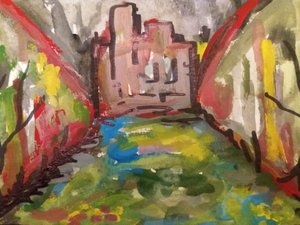Schloss mit Teich