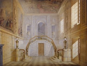 Entwurf für eine Treppe in der Painted Hall, Chatsworth