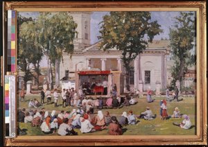 Tag der Kooperation im Dorf von Jefim Michailowitsch Tschepzow