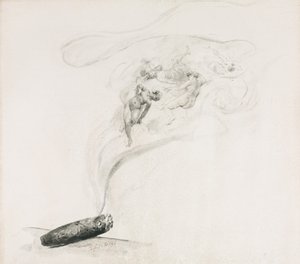 Dans la Fumée, 19. Jahrhundert von Jehan Georges Vibert