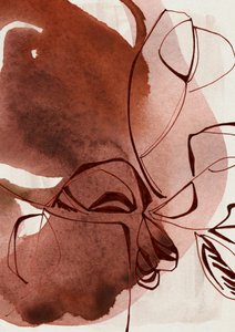 Abstrakte botanische Linien