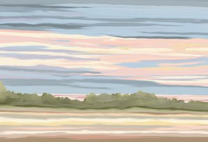 Gelassener Pastellhorizont von Jenna Alheit