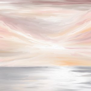 Gelassene Pastell Ozeansicht