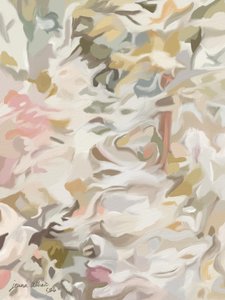 Sanfte Blush-Blumenabstraktion