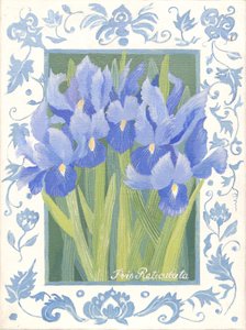 Blaue Iris von Jennifer Abbott