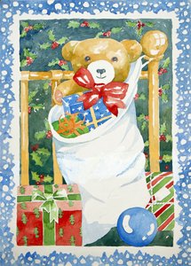 Weihnachtsstrumpf, 2011 von Jennifer Abbott