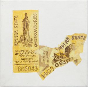 Altes Ticket des Empire State Building von Jennifer Abbott