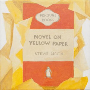 Penguin Buchcover. Roman auf gelbem Papier von Jennifer Abbott