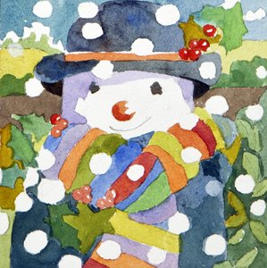 Schneemann im Schnee, 2011 von Jennifer Abbott