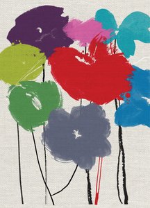 Gedruckte Blumen
