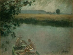 Baden im Mondschein von Jenny Montigny