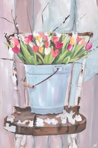 Eimer mit Blumen von Jenny Westenhofer