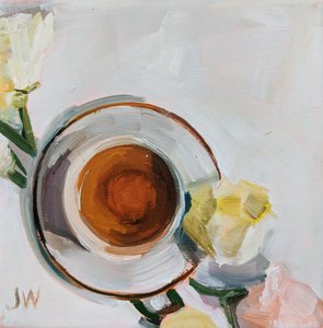 Blumen und Tee