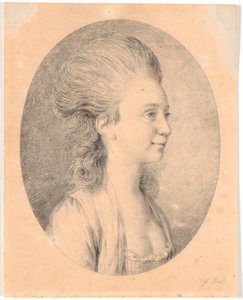 Porträt von Susanne Elisabeth Holm, genannt Julie, Juels erste Verlobte