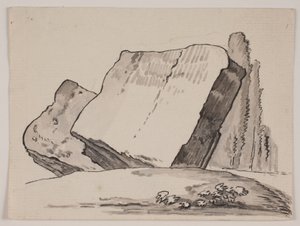 Ruinenfragmente und Zypressen von Jens Petersen Lund