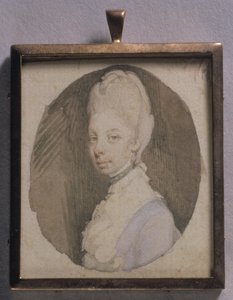 Porträtminiatur von Königin Charlotte, ca. 1772 von Jeremiah Meyer