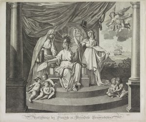 Allegorie auf die Allianz mit Frankreich, 1795 von Jeremias Snoek