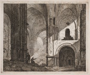 Interieur derselben Ruine 1806 von Jes Bundsen