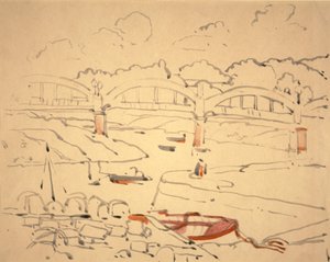 Illustration für "Das Buch der Brücken", ca. 1911 von Jessie Marion King