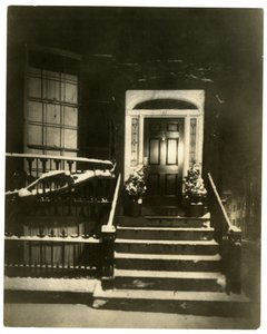 26 Louisburg Square, Boston, bei Nacht, wo Jenny Lind wohnte, Boston, USA, ca. 1902-10