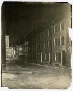 Blick auf die West Cedar Street, wo sie endet und von der Chestnut St gekreuzt wird, Boston, USA, ca. 1902-10