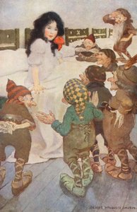 Schneewittchen und die sieben Zwerge von Jessie Willcox Smith