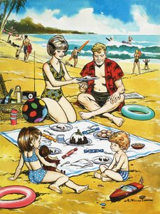 Ein Weihnachts-Picknick am Strand