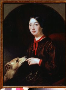 Porträt der Sängerin und Komponistin Pauline Viardot von Jewgenij Alexandrowitsch Pluchart