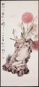 Hortensie und Felsen von Jianfu Gao