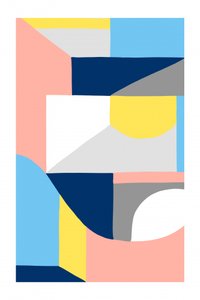 Geometrische Farbblöcke