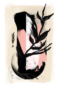 Moderne botanische Abstraktion von Jilli Darling