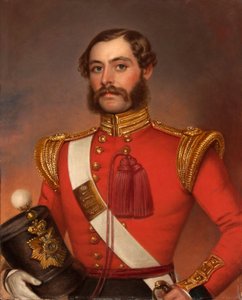 Leutnant William Munro, 39. (Dorsetshire) Regiment zu Fuß, ca. 1844 von Jivan Ram