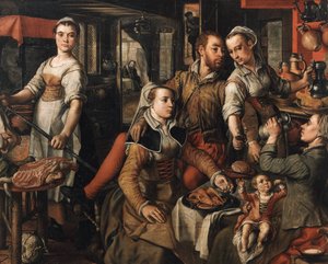 Allegorie der Nachlässigkeit Allegorie der Unvorsichtigkeit, 1563 von Joachim Beuckelaer