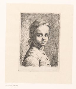 Porträt eines unbekannten Jungen von Joachim Martin Falbe (attributed to)