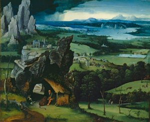 Landschaft mit St. Hieronymus, 1516-7 von Joachim Patenier
