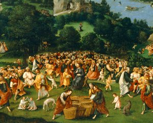 Die Brotvermehrung von Joachim Patinir