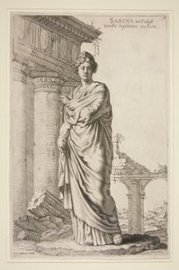 Sabina im Palast von Pr. Iustinian in Rom von Joachim von Sandrart