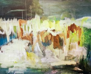 Lebendige abstrakte Landschaft