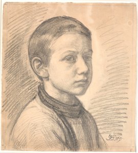 Porträt des Malers J.Th. Skovgaard als Junge von Joakim Frederik Skovgaard