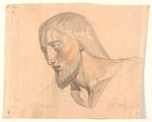 Studie eines Kopfes von Joakim Frederik Skovgaard