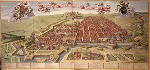 Karte von Turin von Joan Blaeu, aus Theatrum Sabaudiae