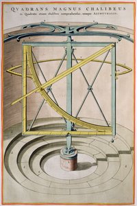 Quadrans Magnus Chalibeus Seite aus dem Atlas Major, 1662