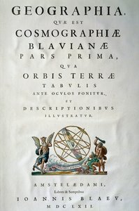 Titelseite von Teil I des Atlas Maior, von Joan Blaeu (1596-1673)