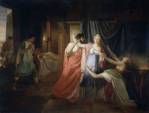 Proculeius verhindert, dass Cleopatra sich ersticht von Joannes Echarius Carolus Alberti
